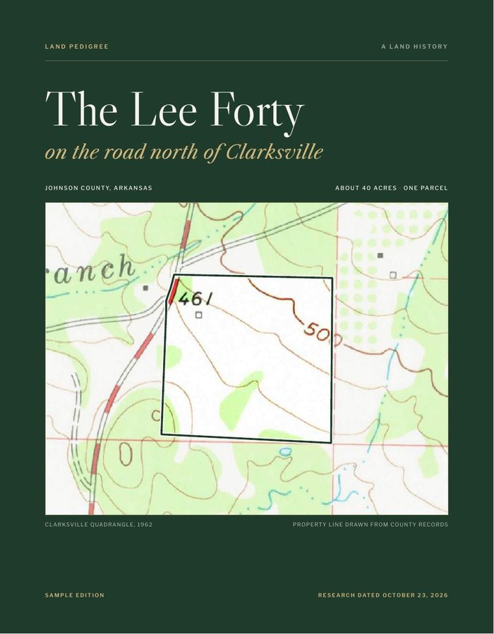 Report cover, The Lee Forty